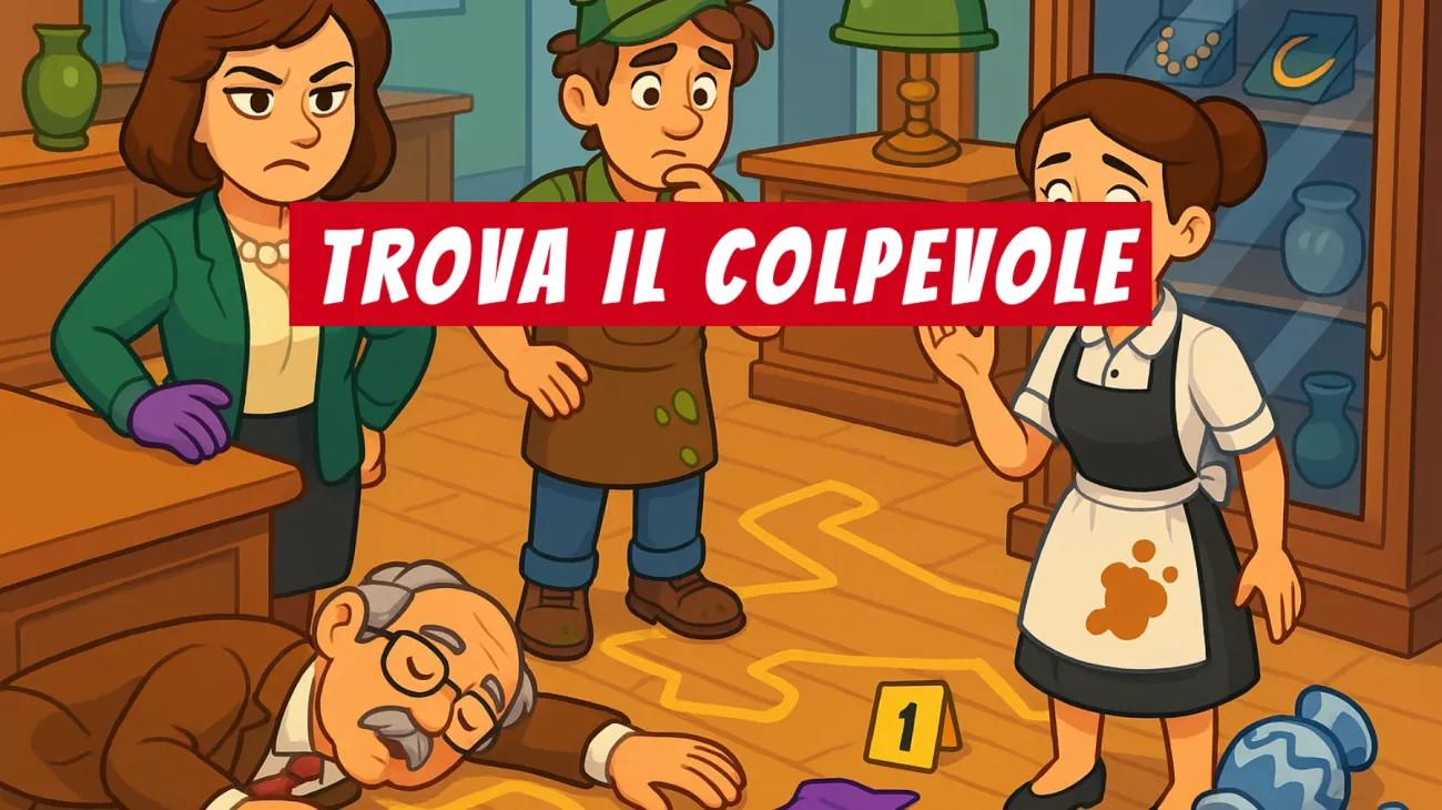 Solo i veri geni scoprono la soluzione: riesci a trovare il colpevole nel mistero dell’antiquario? Sfida la tua mente con questo indovinello!"